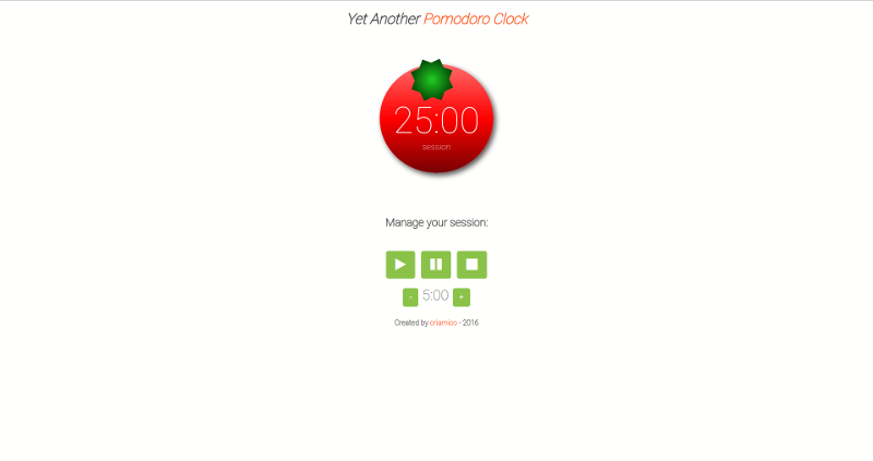 Pomodoro clock